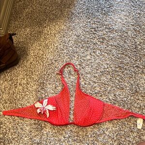 Victoria's Secret Very Sexy red bra with Polka Dots